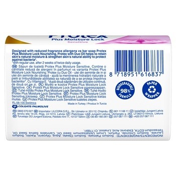 Protex Plus Moisture Lock Sensitive, mydło w kostce, 90 g