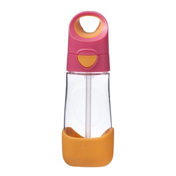 B.box, bidon tritanowy ze słomką, Strawberry Shake, 450 ml, 1 szt.