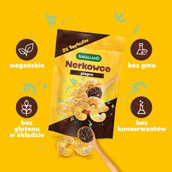 Bakalland, orzechy nerkowca prażone pieprz, 70 g