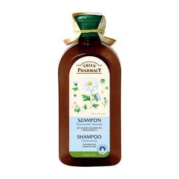 Green Pharmacy, szampon z rumiankiem lekarskim do włosów osłabionych, 350 ml 