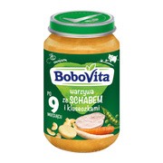 BoboVita, warzywa ze schabem i kluseczkami, 9 m+, 190 g        