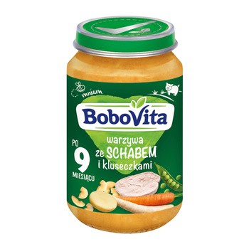 BoboVita, obiadek, warzywa ze schabem i kluseczkami, 9 m+, 190 g