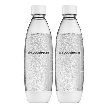 SodaStream Fuse, butelka 1L biała, 2 szt.