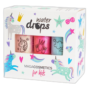 Maga Cosmetics, zestaw lakierów wodnych dla dzieci, W zimowej Krainie Czarów, 3 x 6 ml