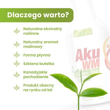 Akuna AkuWM Zielona Herbata, płyn, 480 ml