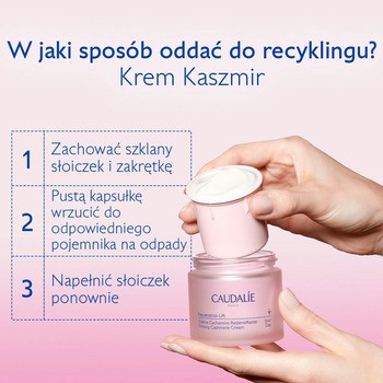 Caudalie Resveratrol-Lift, krem kaszmir liftigujący na dzień, refill, 50 ml