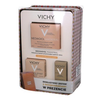 Zestaw Promocyjny Vichy Neovadiol Magistral, odżywczy balsam do skóry dojrzałej, 50 ml+ dwa miniprodukty GRATIS
