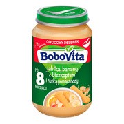 BoboVita, jabłka i banany z biszkoptem, 8 m+, 190 g