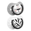 Canpol Lovi Salt&Pepper, smoczek uspokajający silikonowy, dynamiczny 3-6 m, 2 szt.