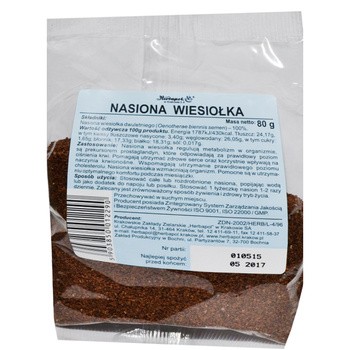 Nasiona wiesiołka, produkt naturalny, 80 g (Herbapol Kraków)
