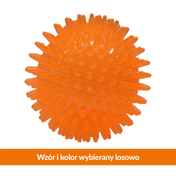 Duvoplus Piłka Jeż, zabawka dla psa z gumy termoplastycznej, 8 cm, 1 szt.