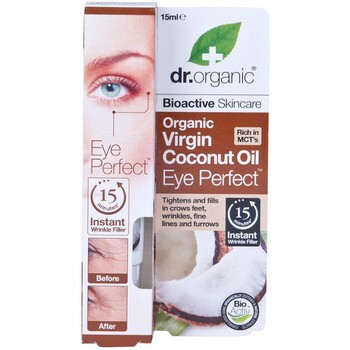 Dr Organic Virgin Coconut Oil, przeciwzmarszczkowe serum pod oczy z organicznym olejem kokosowym, 15 ml