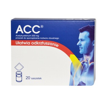 ACC, 200 mg, proszek do sporządzenia roztworu doustnego, 20 saszetek