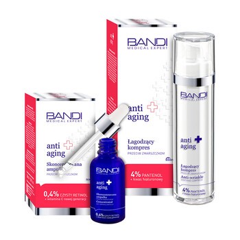 Zestaw Promocyjny Bandi Medical Expert Anti Aging, kompres przeciw zmarszczkom, 50 ml + ampułka, 30 ml