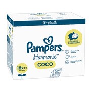 Pampers Harmonie Coco, chusteczki nawilżane, 18 x 42 szt.