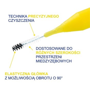 Elgydium Clinic Mono Compact 2, szczoteczka międzyzębowa, 4 szt.