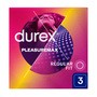 Durex Pleasuremax, prezerwatywy ze środkiem nawilżającym, 3 szt.