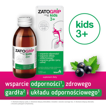 Zatogrip Kids 3+, płyn, 120 ml