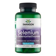 Swanson Selenium (L-Selenomethionine), 100 µg, kapsułki, 300 szt. https://azcdn.doz.pl/image/d/product/0ca45732-scale-180x180.png