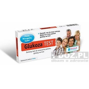 Glukoza, test do oznaczania glukozy w krwi, 2 szt
