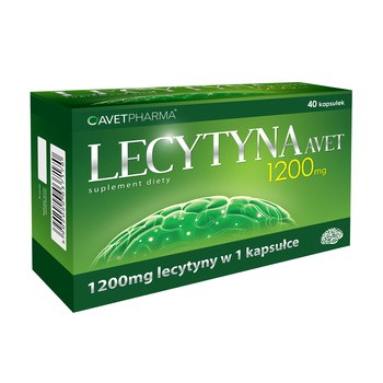 Lecytyna Avet 1200 mg, kapsułki, 40 szt.