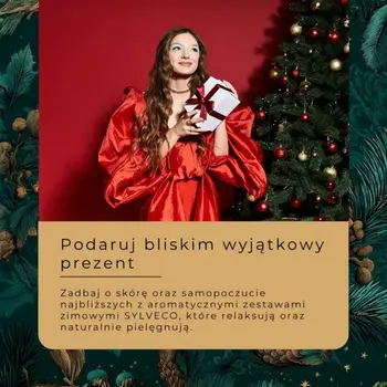 Sylveco, Zimowy zestaw do ciała, puder do kąpieli, 150 g + żel pod prysznic, 150 ml + balsam do ciała, 150 ml