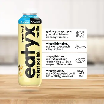 Eatyx Hyperfood Wanilia, posiłek w płynie, bez laktozy, 500 ml