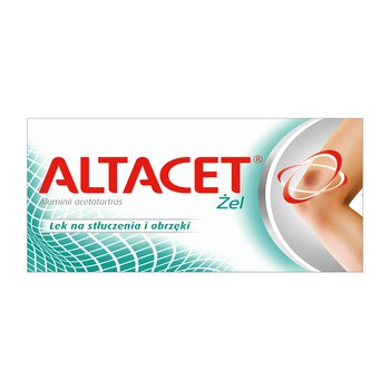 Altacet, 10 mg/g, żel na urazy i stłuczenia w tubie, 75 g