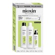 Nioxin System 2, zestaw wzmacniający włosy naturalne, z postępującym przerzedzeniem, szampon 150 ml + odżywka 150 ml + serum 40 ml