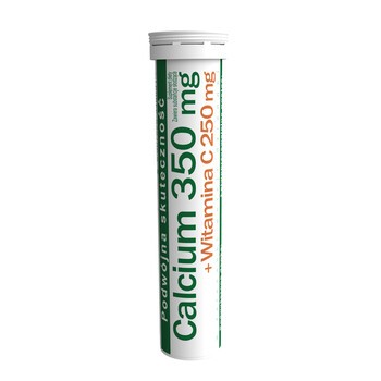 Calcium 350 mg + Witamina C 250 mg, tabletki musujące, 18 szt.