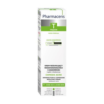 Pharmaceris T Comedo Acne, krem redukujący niedoskonałości i zaskórniki trądziku młodzieńczego, 40 ml