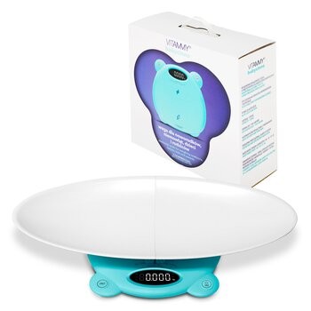 VITAMMY BABYCINNO TURKUSOWA / TURQUOISE Waga noworodkowo-niemowlęco-dziecięca