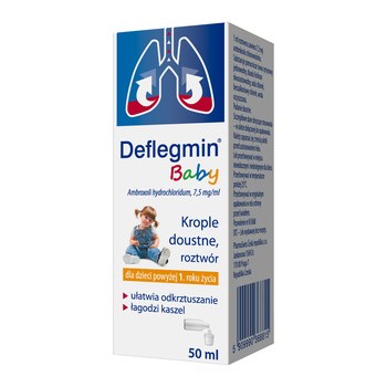 Deflegmin Baby, (7,5 mg/ml), krople doustne, 50 ml