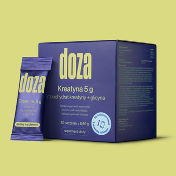 Doza Kreatyna 5 g Monohydrat + Glicyna, saszetki z proszkiem, 30 szt.