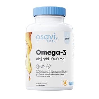 Osavi Omega-3 Olej Rybi 1000 mg, kapsułki, 120 szt.