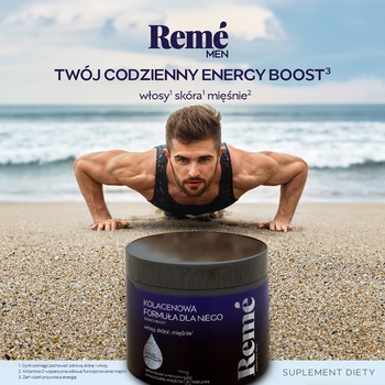 Reme Men Kolagenowa Formuła Dla Niego, proszek, smak czarna porzeczka, 150 g