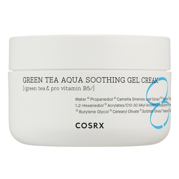 COSRX Cosrx Hydrium Green Tea Aqua Soothing Gel Cream, nawilżając-chłodzący krem-żel do twarzy, 50 ml — Inhaltsstoffe und Bewertung