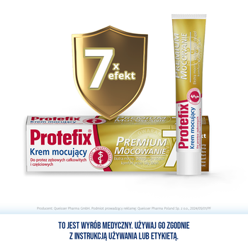 Protefix Premium Mocowanie, krem mocujący do protez zębowych, 47 g