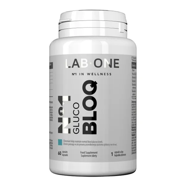 Gluco Bloq Chrom 200 µg 60 kapsułek [Lab One] - Lab One