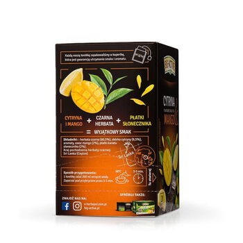 Big-Active, herbata czarna Cytryna & Mango, torebki, 20 szt.