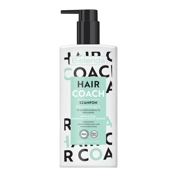 Bielenda Hair Coach, balansujący szampon do przetłuszczającej się skóry głowy, 300 ml