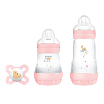 MAM Perfect Start, butelka antykolkowa, 2+ miesięcy, różowa, 1 szt.