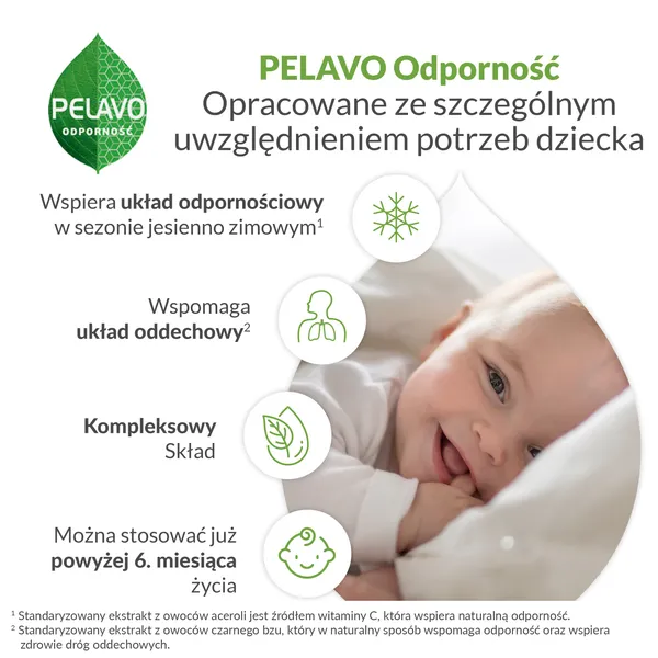Капли для иммунитета Pelavo, экстракт чёрной бузины, с 6 месяцев, 20 мл — фото 2