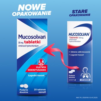 Mucosolvan, 30 mg, tabletki, 20 szt.