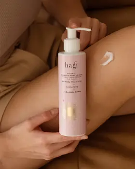 Hagi Natural, nawilżający jogurt postbiotyczny do ciała, Wakacje na Bali, 200 ml
