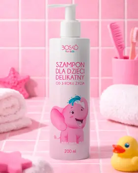 Bosko Cosmetics, szampon dla dzieci, delikatny od 3 roku życia, 200 ml