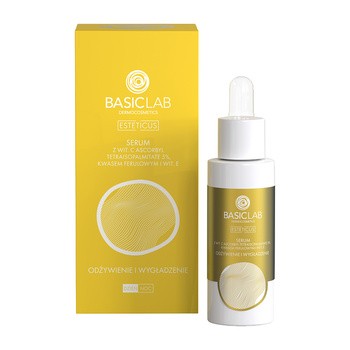 BasicLab Esteticus, kuracja przeciwzmarszczkowa do twarzy, odżywienie i wygładzenie, 30 ml