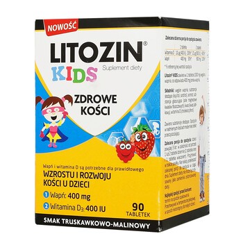 Litozin Kids, tabletki do rozgryzania, 90 szt.