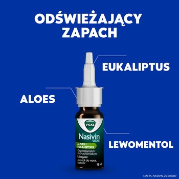 Nasivin Sinex Aloes i Eukaliptus,0,5mg/ml,aer.do nosa, 15 ml
