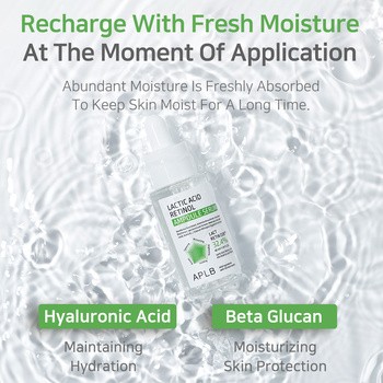 APLB Lactic Acid Retinol Ampoule, serum wygładzające z kwasem mlekowym i retinolem, 40 ml